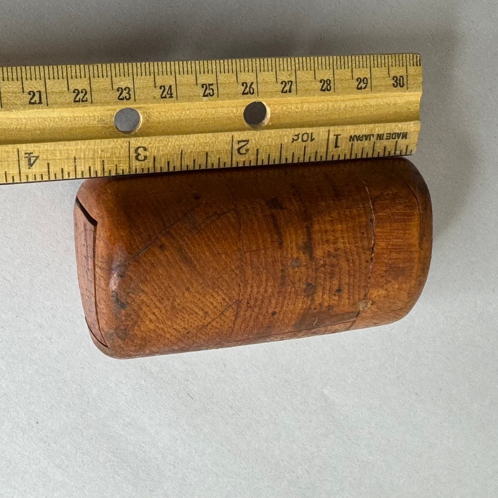 Vintage Folk Art Handcrafted Wooden Puzzle Box Small Trinket Case - Picture 12 of 16
